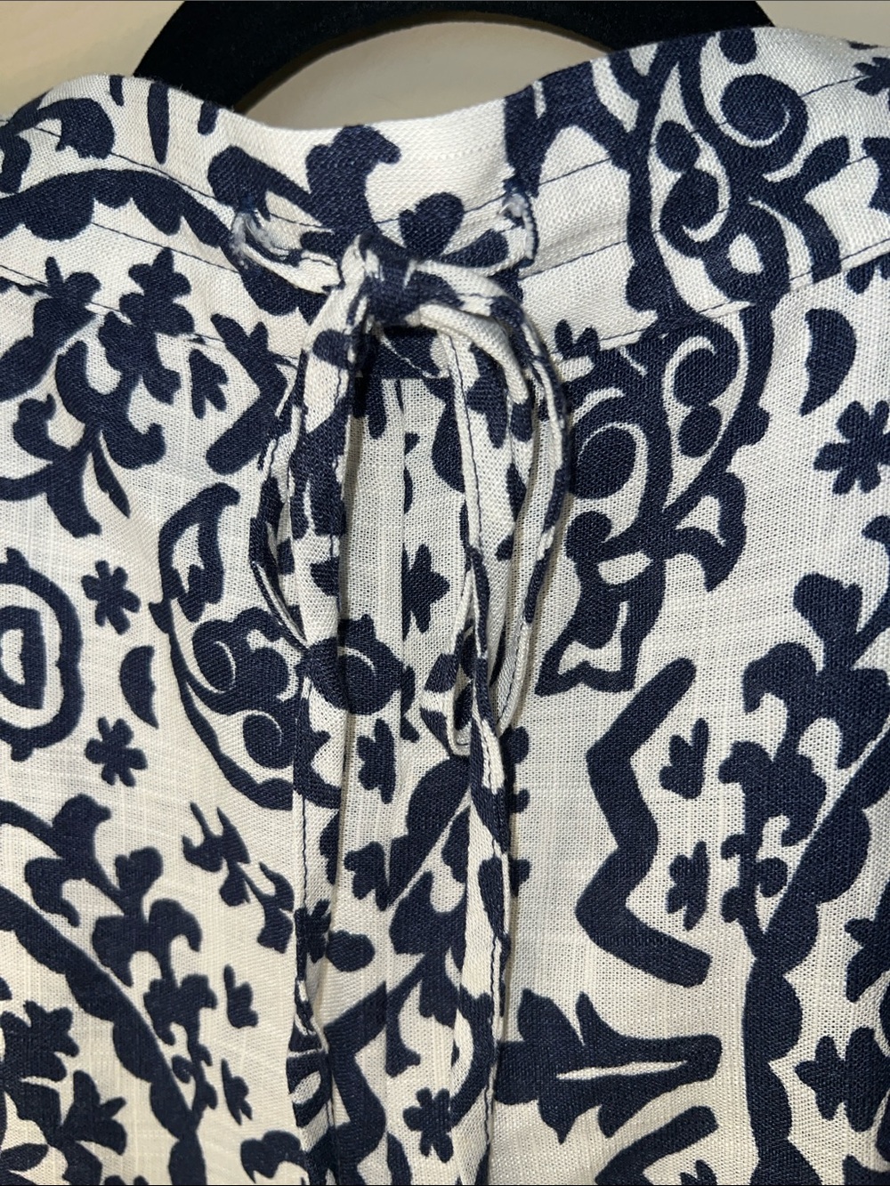 CeCe Navy and Cream Medallion Sleeveless Short Set - Picture 5 of 5